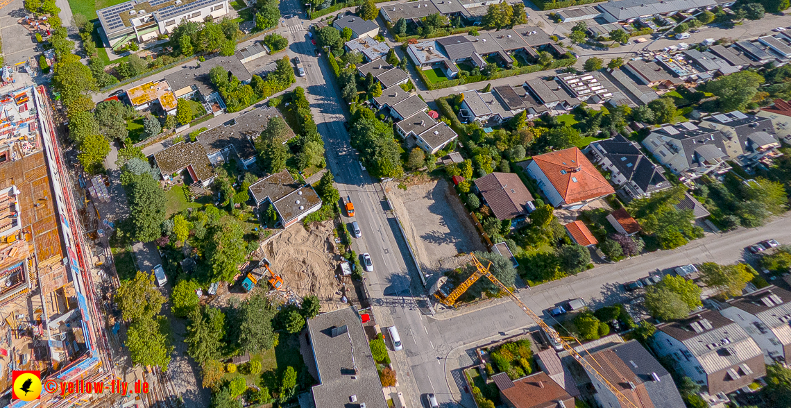 02.09.2022 - Baustelle Grundschule am Karl-Marx-Ring und Villa in der Niederalmstraße 16 in Neuperlach